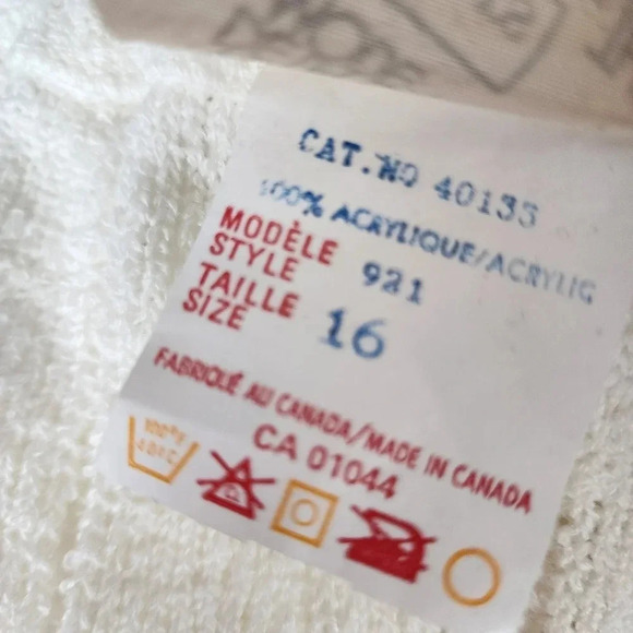 Vintage Sears Knit Midi Skirt Ivory Gathered Waist Size 16 Measures Smaller - Picture 10 of 10